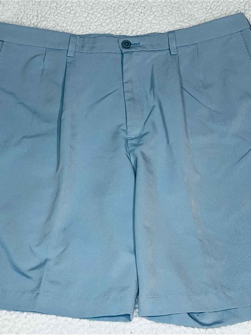 Haggar Light Blue Flat-Front Men's Shorts